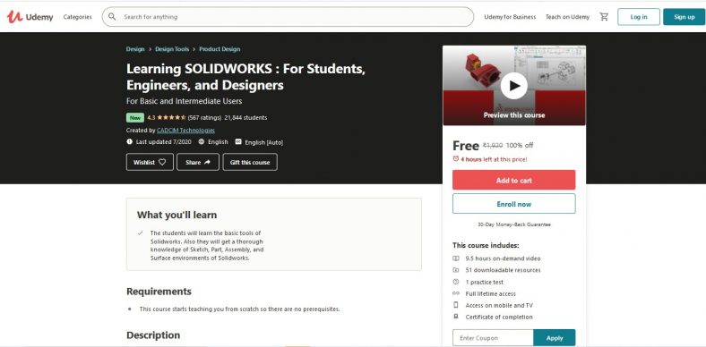 Learning SOLIDWORKS For Students, Engineers, And Designers - P.L.SANU